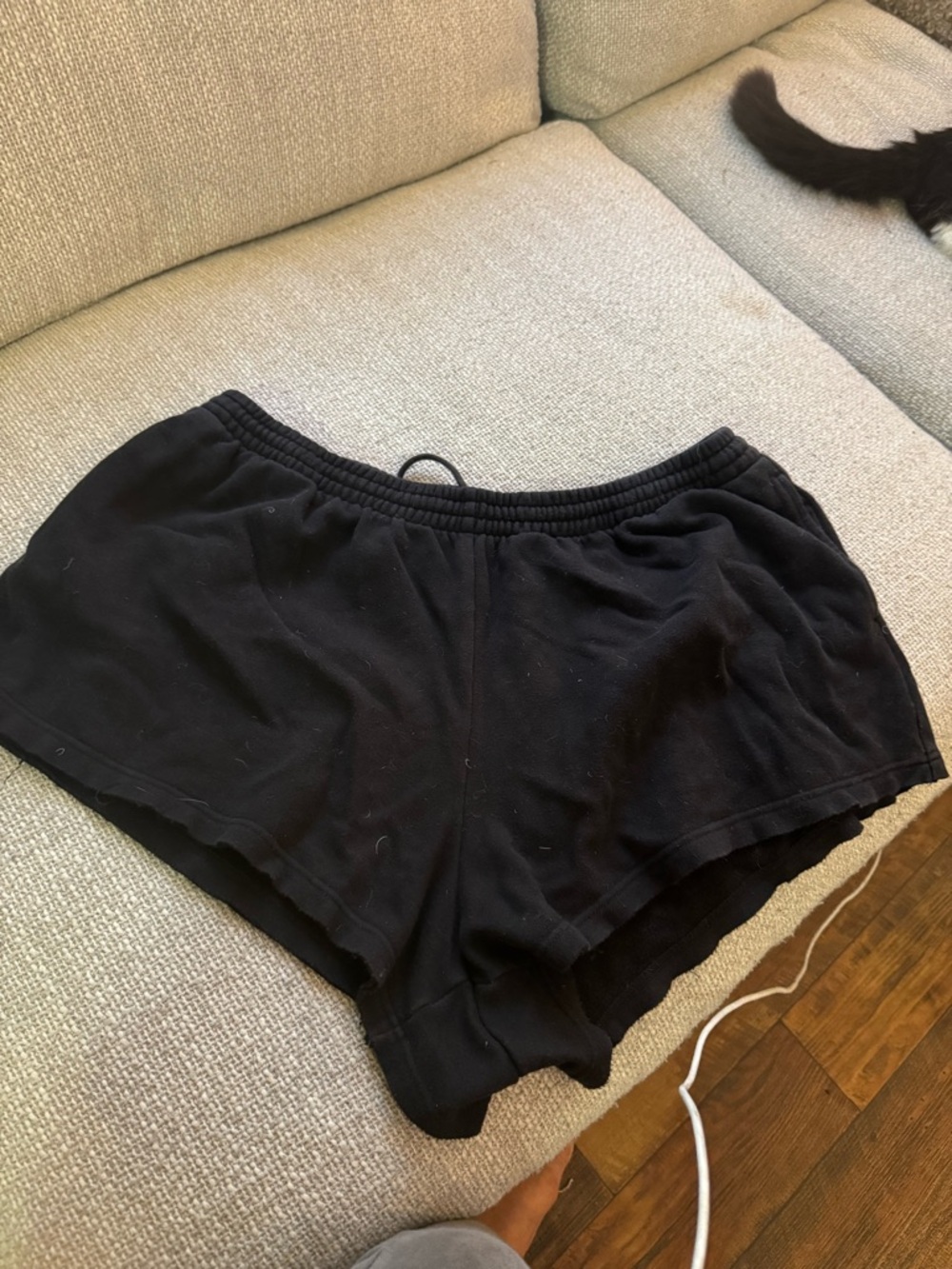 SKIMS Black Athletic Lounge Shorts